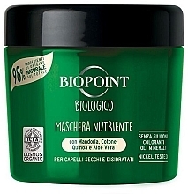 Fragrances, Perfumes, Cosmetics Organic Nourishing Hair Mask - Biopoint Maske Biologico Nutriente