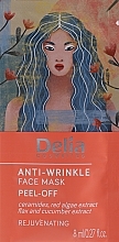 Anti-Wrinkle Face Mask - Delia Cosmetics Pell-Off Face Mask — photo N1