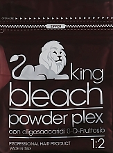 Fragrances, Perfumes, Cosmetics Hair Bleaching Powder with Beta-Di-Fructose Oligosaccharides - Trendy Hair King Bleach Powder Plex