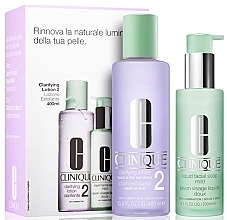 Fragrances, Perfumes, Cosmetics Set - Clinique 3-Steps System Type II (soap/200ml + lot/400ml)