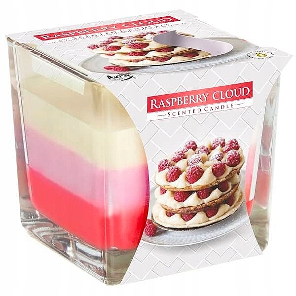 Scented Three-Layer Candle in Glass 'Raspberry Cloud' - Bispol Scented Candle Raspberry Cloud — photo N1
