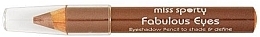 Fragrances, Perfumes, Cosmetics Eye Pencil - Miss Sporty Fabulous Eyes Eyeshadow Pencil 