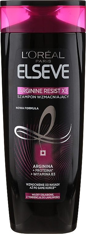 Strengthening Shampoo "Arginine Resist X3" - L'Oreal Paris Elseve Shampoo Arginina Resist X3 — photo N1