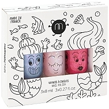 Set - Nailmatic Mermaid B Set (nail/polish/3x8ml) — photo N1