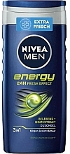 3-in-1 Shower Gel - NIVEA MEN Energy 24H Fresh Effect Shower Gel — photo N1