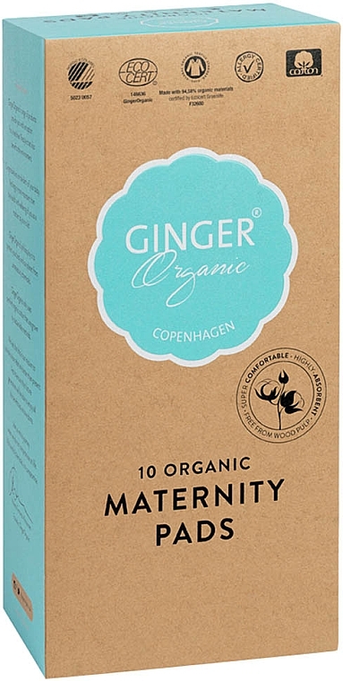 Post-natal, Urological Pads, 10 pcs - Ginger Organic — photo N8