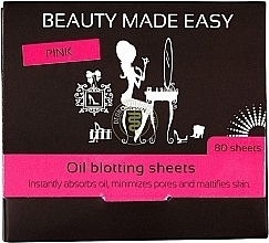 Fragrances, Perfumes, Cosmetics Mattifying Face Wipes 'Rose' - Beauty Made Easy Oil Blotting Sheets Pink