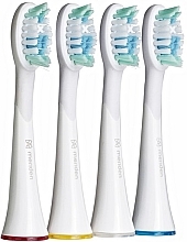 Toothbrush Heads, 4 pcs, white - Meriden Professional Dual Action Whitening White — photo N1