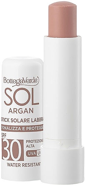 Sunscreen Lip Balm - Bottega Verde Sol Argan Stick Solare SPF30 Water Resistant — photo N1