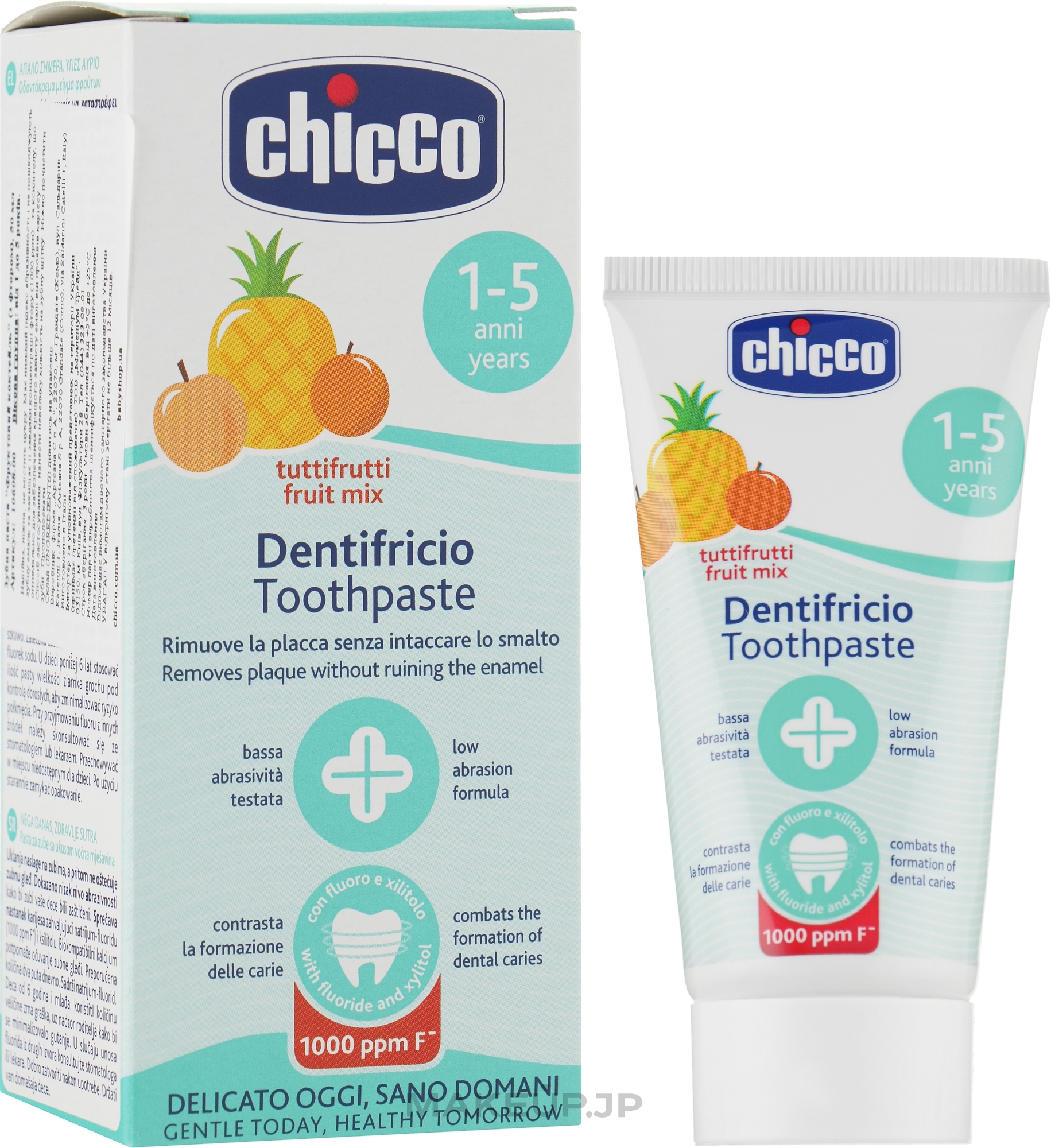 Tutti-Frutti Fluoride Toothpaste, 1+ year - Chicco — photo 50 ml