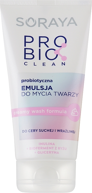 Face Cleansing Emulsion for Dry & Sensitive Skin - Soraya Probio Clean — photo N1