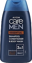 Avon - Care Men Essentials Shampoo, Conditioner & Body Wash — photo N1