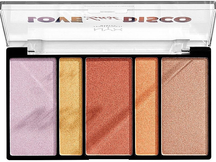 Highlighter Palette - Nyx Professional Makeup Love Lust Disco — photo N1