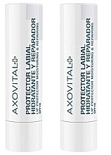 Fragrances, Perfumes, Cosmetics Lip Balm Set - Axovital Lip Protector Moisturing & Repairing SPF10 (lip/balm/2x4.5g)