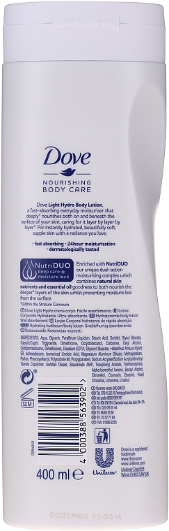 Body Lotion - Dove Instant Hydration Body Lotion — photo N2