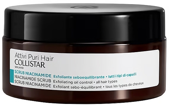 Scalp Cleansing Scrub - Collistar Attivi Puri Hair Niacinamide Scrub Exfoliating Oil Control — photo N1