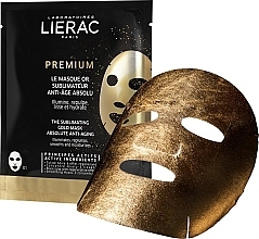 Fragrances, Perfumes, Cosmetics Facial Sheet Mask - Lierac Premium The Sublimating Gold Mask