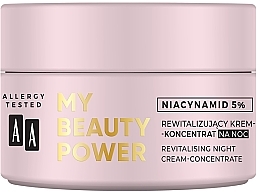 Revitalizing Night Face Cream-Concentrate - AA My Beauty Power Niacynamid 5% Revitalizing Night Cream-Concentrate — photo N2