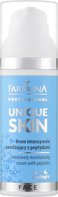 Intensive Moisturizing Peptide Cream - Farmona Professional Unique Skin Intensively Moisturizing Cream With Peptides — photo N1