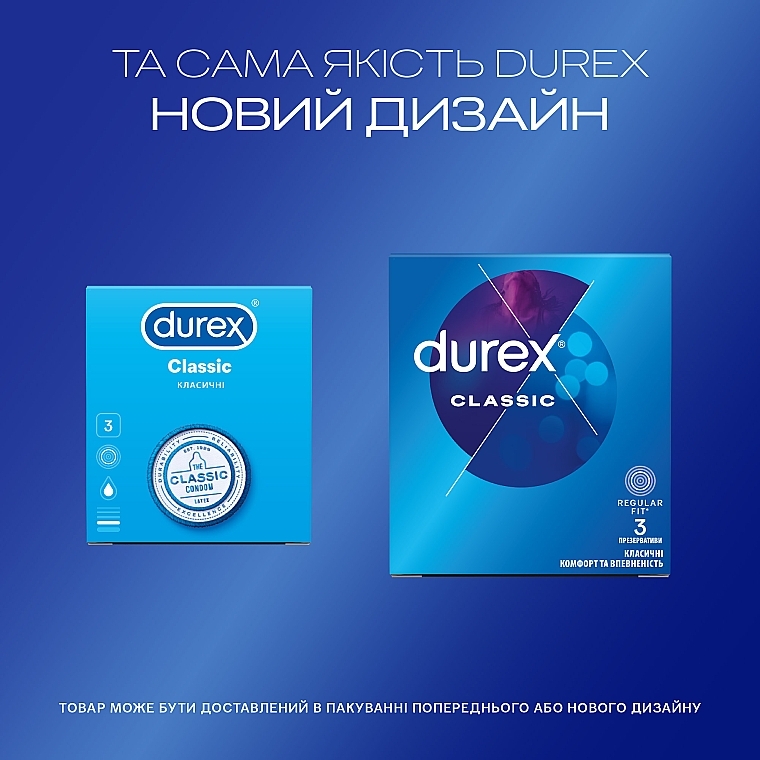 Condoms, 3 pcs - Durex Classic — photo N5