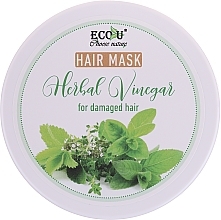 Damaged Hair Mask - Eco U Hair Mask Herbal Vinegar For Damaged Hair — photo N1