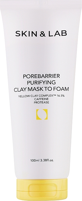 Face Cleansing Foam Mask - Skin&Lab Porebarrier Purifiying Clay Mask To Foam — photo N1