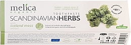 Fragrances, Perfumes, Cosmetics Healing Scandinavian Herbs Toothpaste - Melica Organic Toothpaste Scandinavian Herbs With Iceland Moss Extract