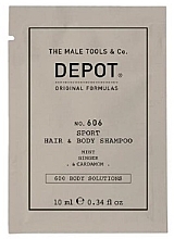 Fragrances, Perfumes, Cosmetics Refreshing Hair & Body Shampoo - Depot Hair Cleansings 606 Sport Hair & Body Shampoo (sample)