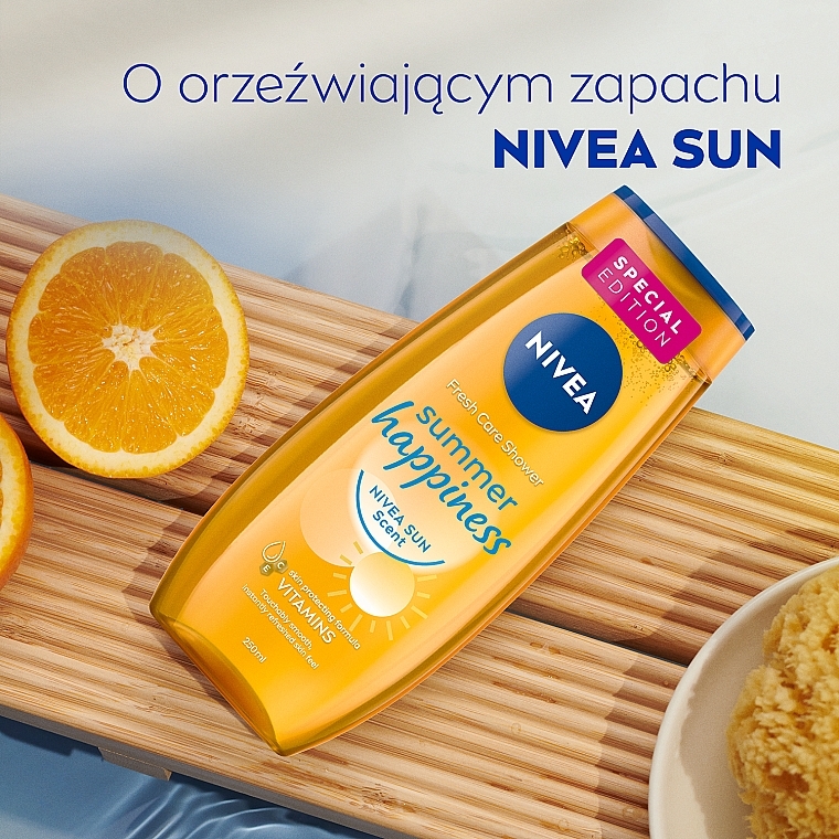 Refreshing Shower Gel - Nivea Summer Happiness Sun Scent — photo N5