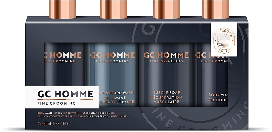 Set, 4 products - Grace Cole CG Homme Fine Grooming Bathing Line Up — photo N1