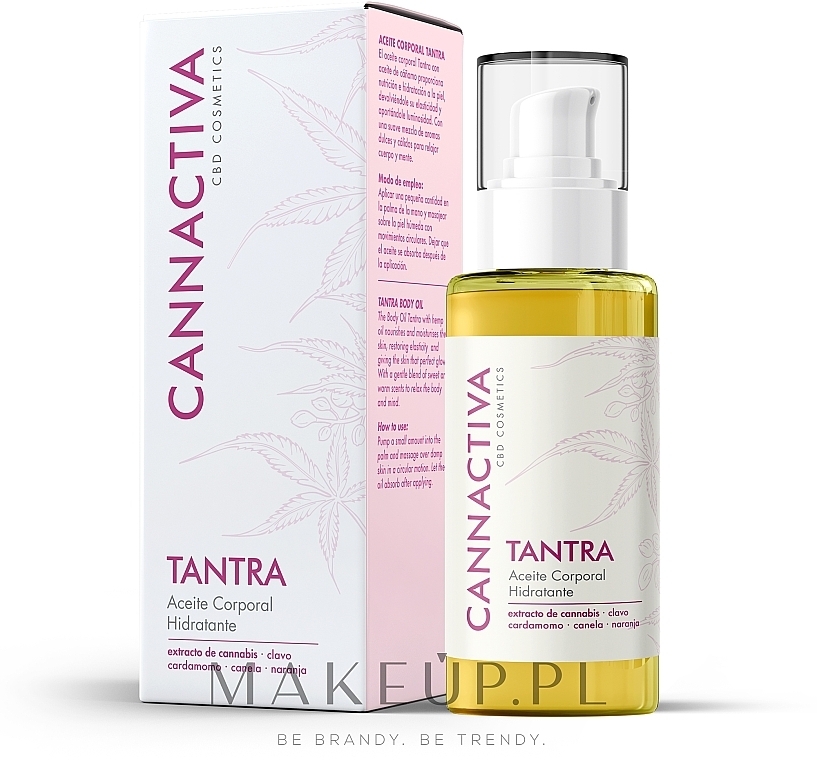 GIFT! Body Oil with Cannabis & Plant Extracts - Cannactiva Tantra Body Oil — photo N1