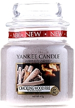 Fragrances, Perfumes, Cosmetics Candle in Glass Jar - Yankee Candle Crackling Wood Fire