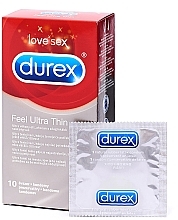 Ultra-Thin Condoms, 10 pcs - Durex Feel Ultra Thin — photo N2