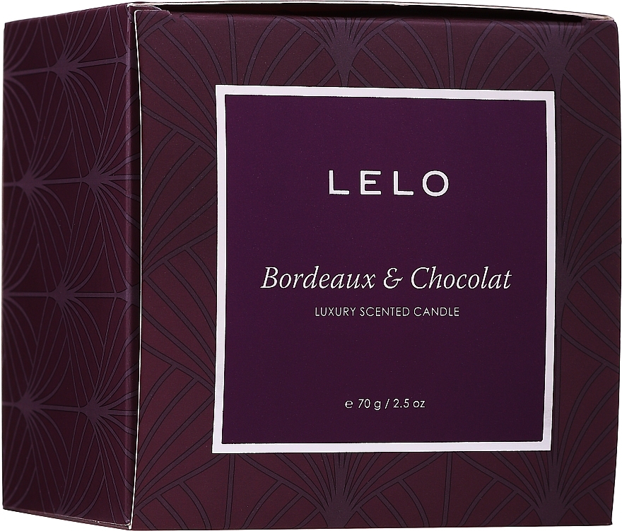 GIFT! Scented Candle - Lelo Bordeaux & Chocolat Luxury Scented Candle — photo N4