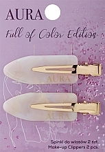 Pearl Hair Clips - Aura Cosmetics Keep It Gold Edition Makeup Clippers — photo N1