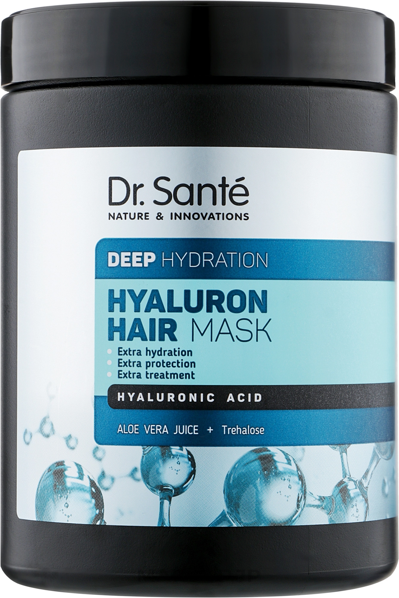 Deep Moisturizing Hair Mask - Dr. Sante Hyaluron Hair Deep Hydration Mask — photo 1000 ml