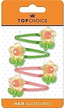 Flower Hairclips, 23972, green and pink - Top Choice — photo N1