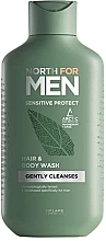 Fragrances, Perfumes, Cosmetics Hair & Body Wash for Sensitive Skin - Oriflame North For Men Sensitive Protect