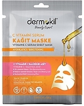 Fragrances, Perfumes, Cosmetics Vitamin C Sheet Mask - Dermokil Vitamin C Serum & Clay Sheet Mask