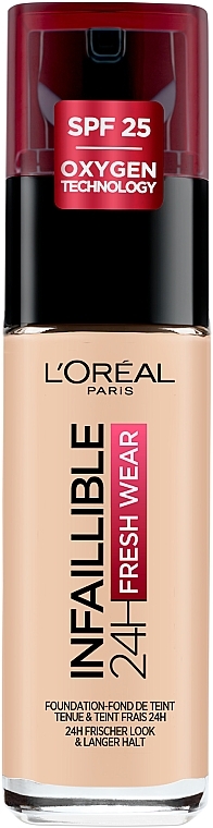 Long-Lasting Foundation with Natural Radiant Finish - L'Oreal Paris Infaillible 24H Fresh Wear Foundation — photo N6