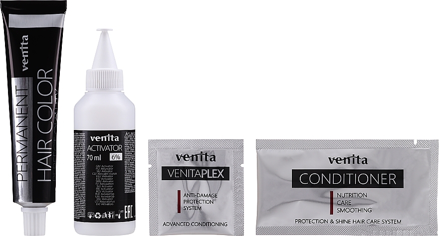 Hair Color - Venita Plex Protection System Permanent Hair Color — photo N2