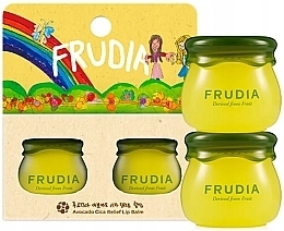 Fragrances, Perfumes, Cosmetics Lip Balm Set - Frudia Avocado Cica Relief Lip Balm Duo (lip/balm/2x10ml)