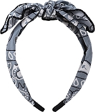 Fragrances, Perfumes, Cosmetics Hair Hoop, FA-5650, grey with ornament - Donegal