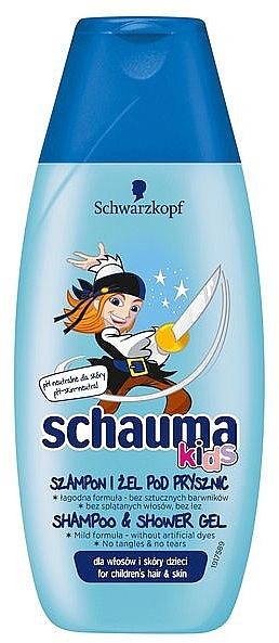 Shampoo & Shower Gel "Gently & Caring" - Schwarzkopf Schauma Kids Shampoo — photo N1