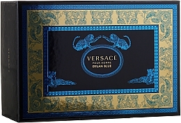 Fragrances, Perfumes, Cosmetics Versace Pour Homme Dylan Blue - Set (edt/100ml + edt/10ml + pouch)