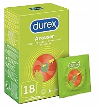 Ribbed Condoms, 18 pcs - Durex Arouser — photo N1