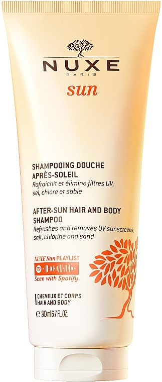 After Sun Shampoo-Gel 2in1 - Nuxe Sun Care After Sun Shampoo Nuxe Body And Hair Shower — photo N1