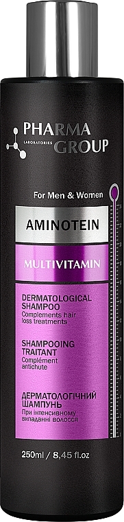 Anti Hair Loss Shampoo - Pharma Group Laboratories Aminotein + Multivitamin Shampoo — photo N1