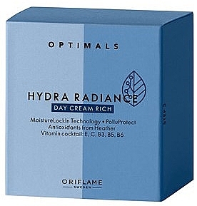 Moisturizing Day Cream for Dry Skin - Oriflame Optimals Hydra Radiance — photo N2