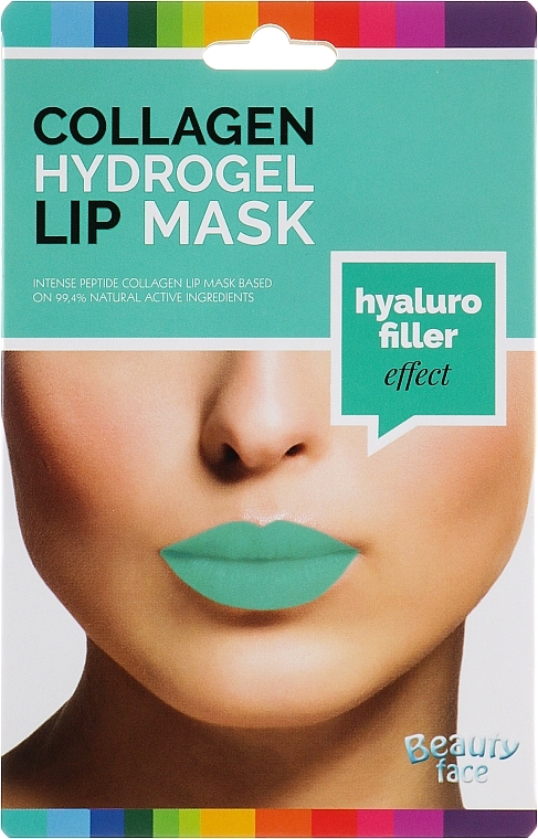 Collagen Hydrogel Lip Mask - Beauty Face Collagen Hydrogel Lip Mask Hyaluro Filler — photo N1